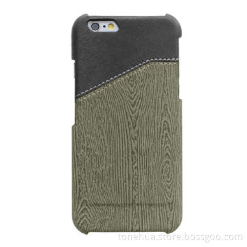 PC cases for iPhone 6 with PU leather skin, with credit card
